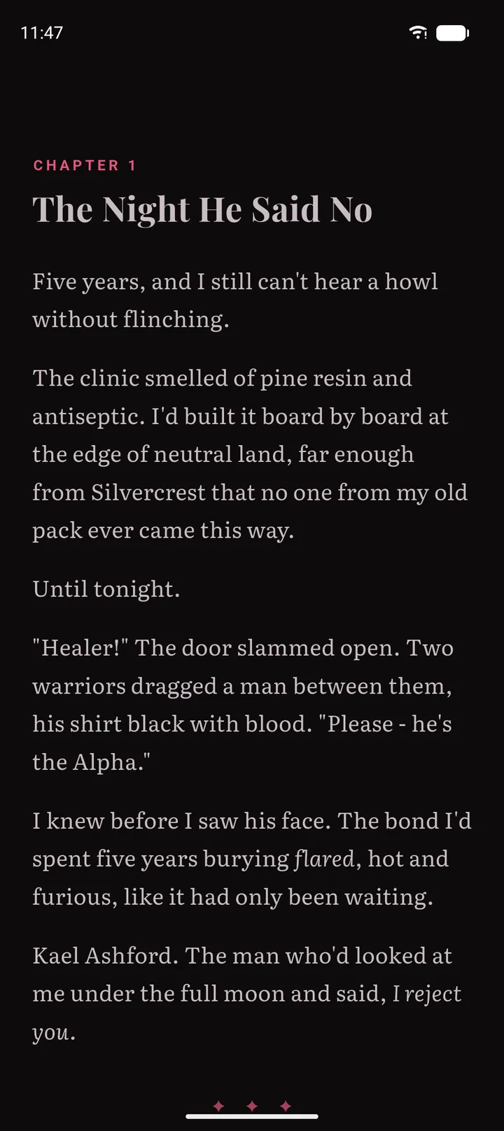 Ardent reader in night mode